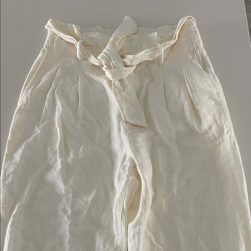 Cream Waist Pants
